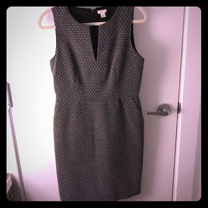 Jcrew factory Black & white print dress, size 8